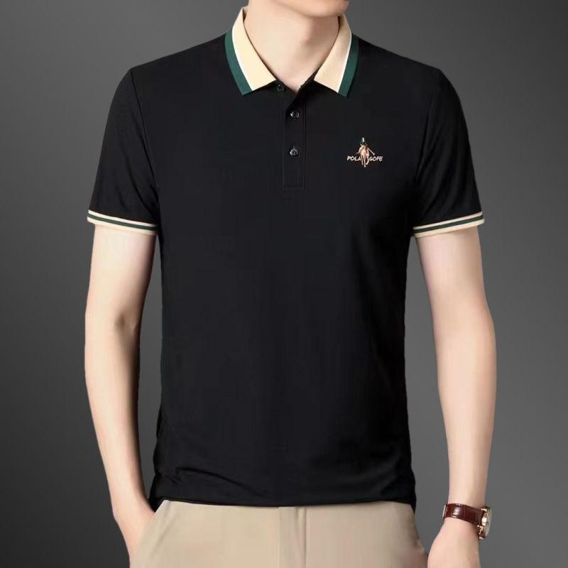 Horse Rider Black Polo T-Shirt