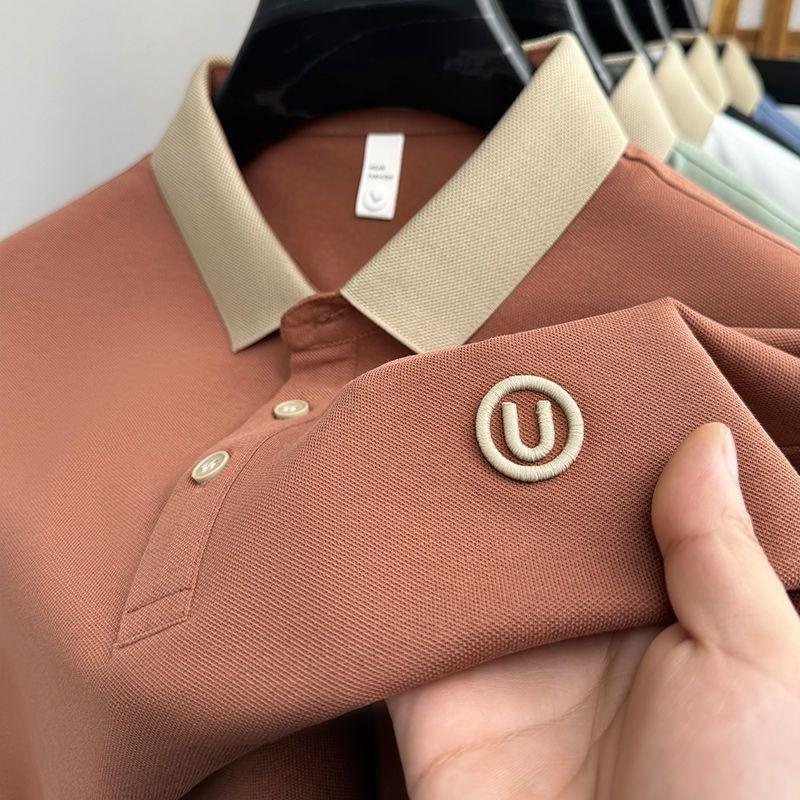 Embroidered Brown Regular Fit Polo T-Shirt